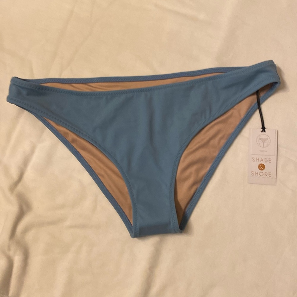 Shade & Shore blue cheeky bikini bottom